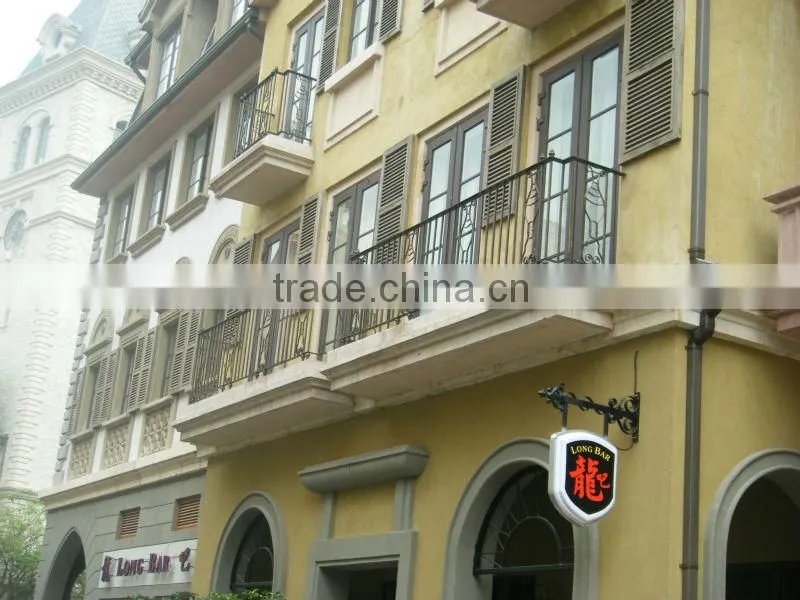 modern artistic wrought iron balcony fence