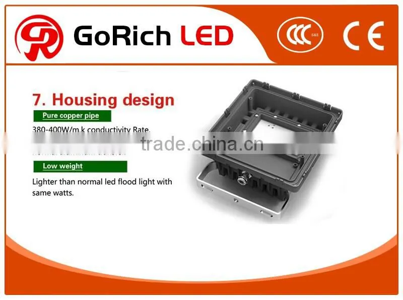 High end IP67 100w LED flood light with 5 years warranty CE/ROHS/UL/SAA