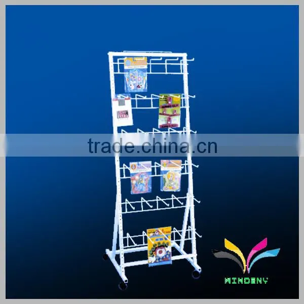 Factory Directly Supply High Quality 2 Layers metal magazine display stand
