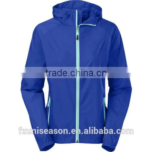 Waterproof nylon lightweight foldable windbreaker