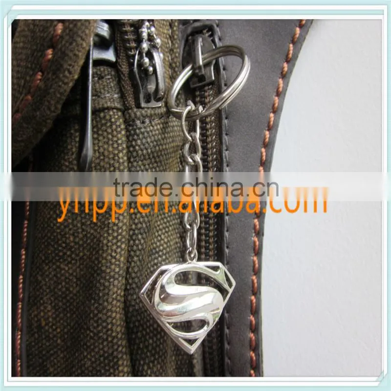 Debossed Superman Metal Key Chain Ring