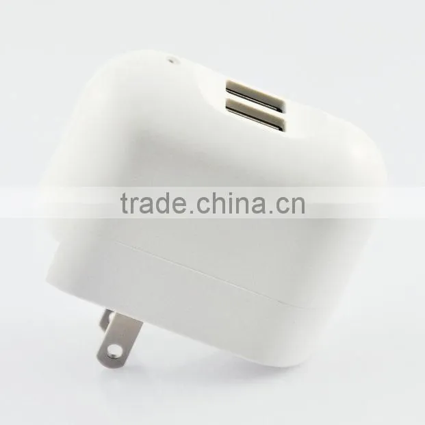 2 usb charger for mobile phone with RoHs CE FCC