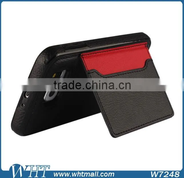 Mobile Phone Accessories Luxury Leather Card Case for Samsung S6