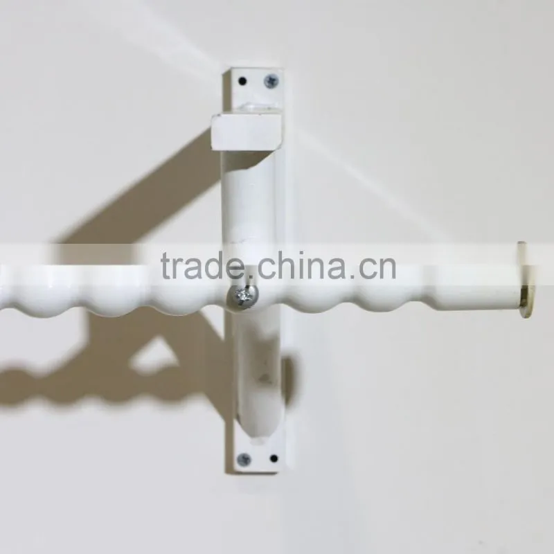 Metal clothes hanging stand wall mounted clothes hanger rack