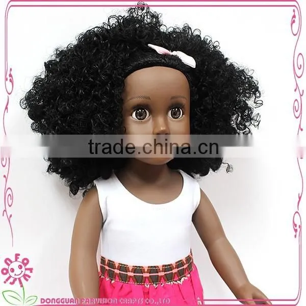 Doll with Afro Hair Style 18 Inch UK doll OEM 18'' black doll with afro
