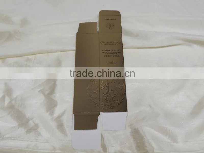 accept custom order paper box with embossing