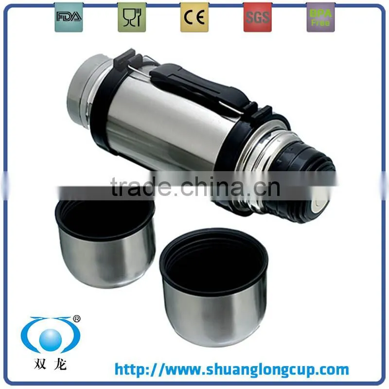 2 cup in 1 vacuum travel pot ,thermos flask 1000ml