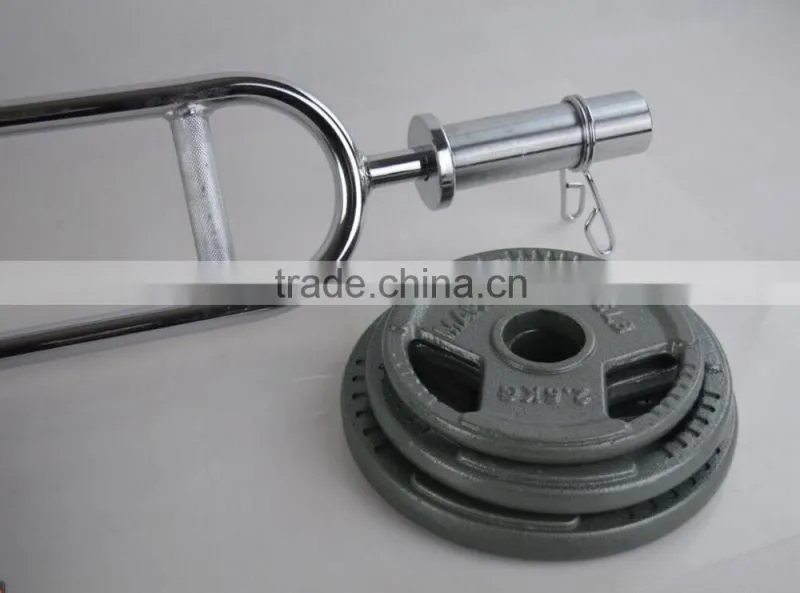 handle painting olympic barbell weight plate in weight lifting