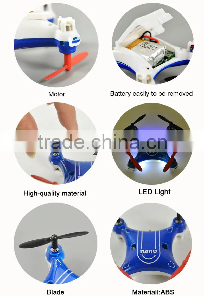 Flying/climbing/slipping 3 IN 1 2.4G rc micro quadcopter with headless mode