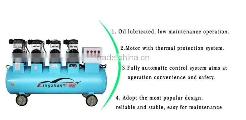 Dental oil free air compressor for sale