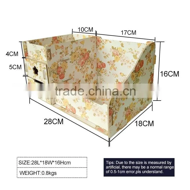 Factory fashionable wooden makeup box/ cosmetic box makeup kit/ luxury makeup box