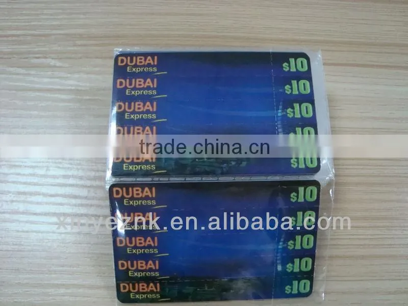scratch code recharge cards