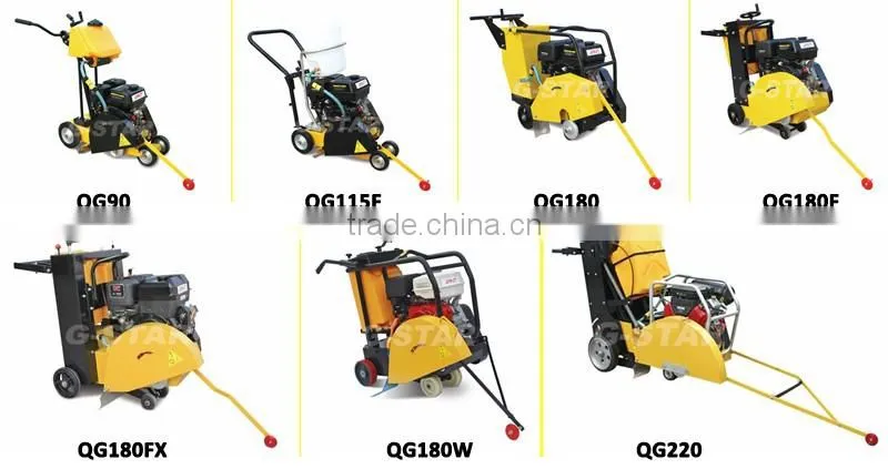 QG180F concrete cutter with ce walk behind concrete road cutter