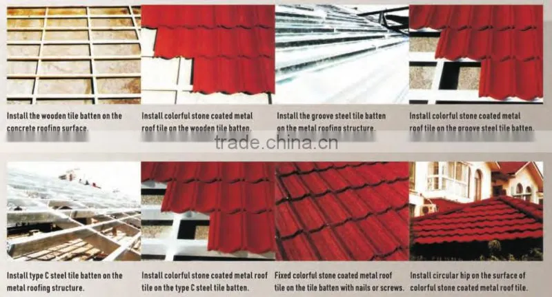 european light weight mix color classic roof tile
