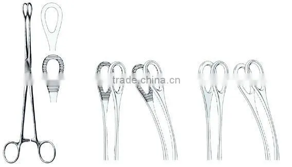 Medical instrument stainless steel uterine forceps