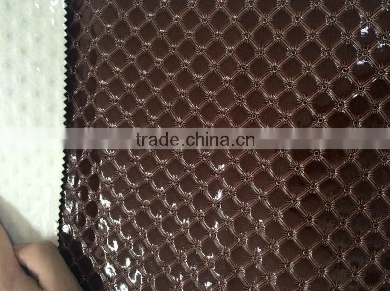 Crocodile design Emboss PVC synthetic leather for bags