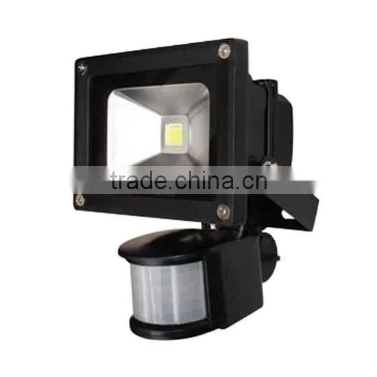 With sensor flood light aluminum body high quality 10w led flood light