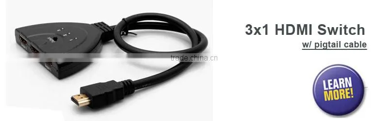 Premium promotional 1080p hdmi splitter to hdmi and component