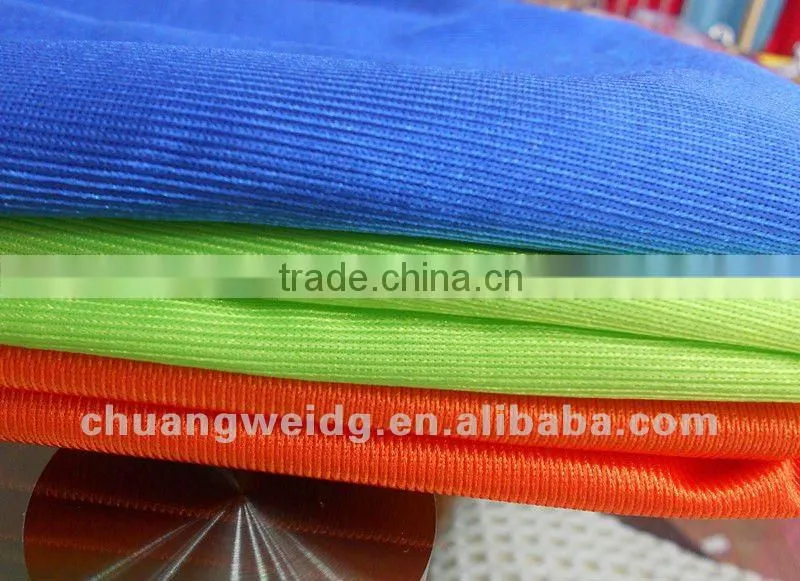 Polished polyester fabric for dance costumes
