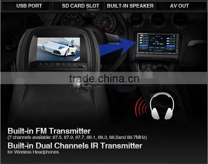 9 Inch with Speaker Fuction HD Headrest AV players