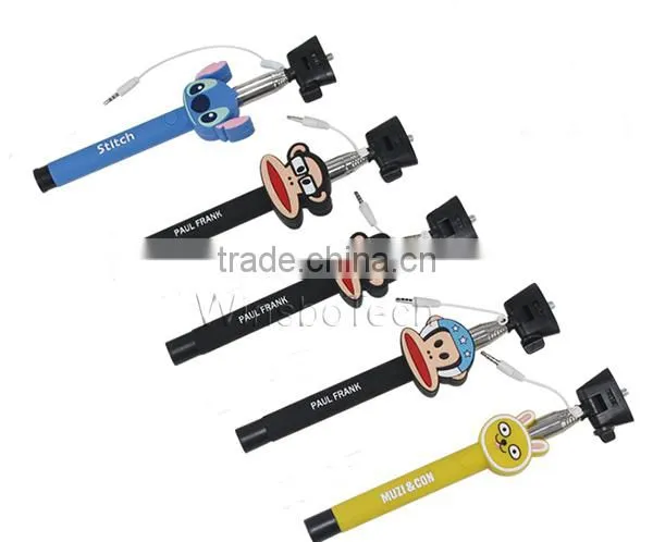 Cartoon hello kitty aluminumalloy selfie sticks