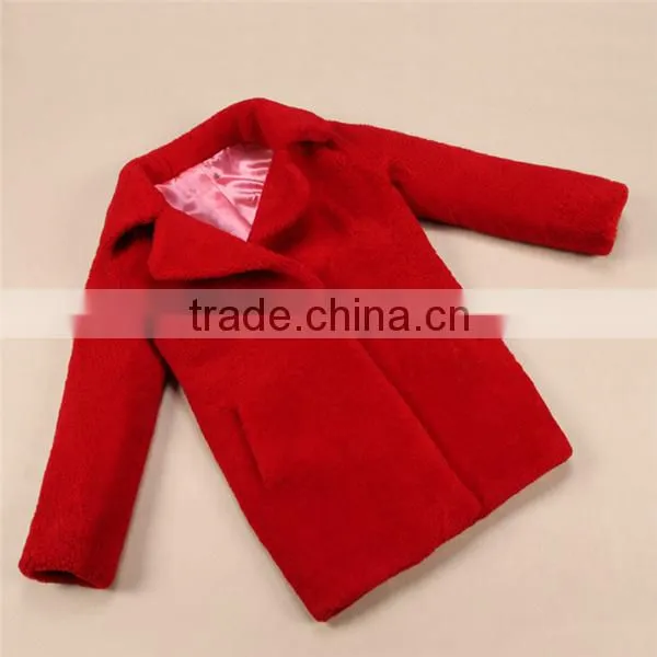 girls sky blue fur coat clothing , winter fur clothing sky blue