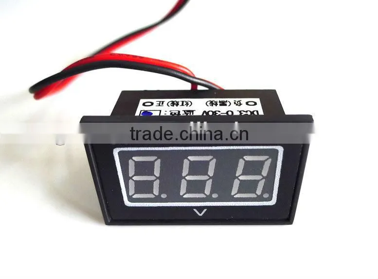 0.4" Waterproof Digital Voltmeter 2.7-30V RED LED Car Motor Motorcycle Voltage Panel Meter Shockproof