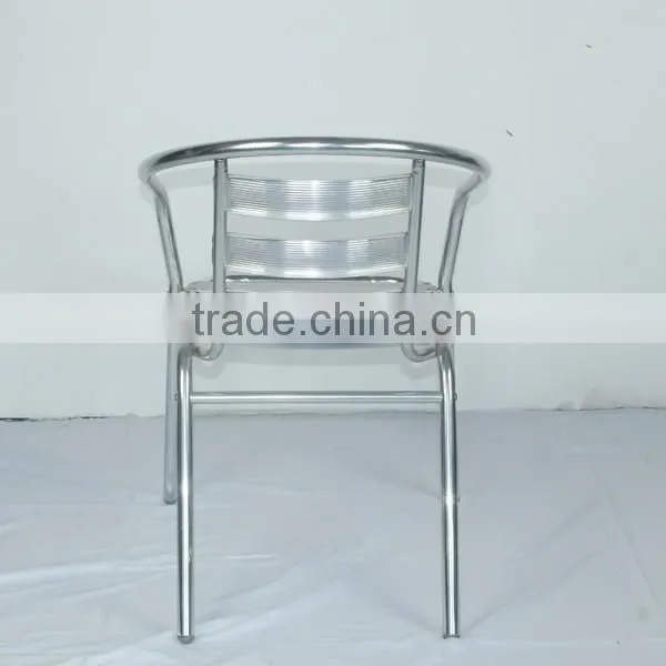 0503outdoor garden aluminum good quality stackable dining table and chair set YC001 YT1