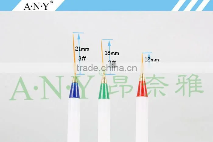 ANY Cheap Nail Art Nylon Liner Painting Plastic Nail Brush