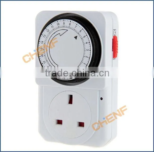 Hot Sell 13A UK type 24 hours Mechanical Timer Socket
