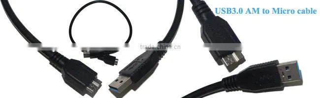 Wholesale 1m round micro usb 3.0 male data cable