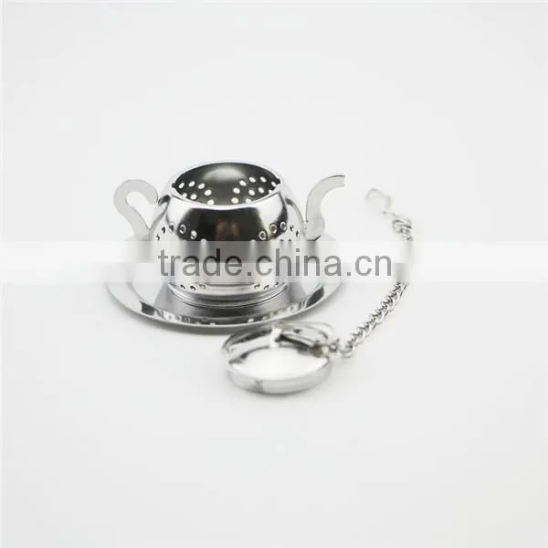 Best quality stainless steel teapot shaped tea strainer