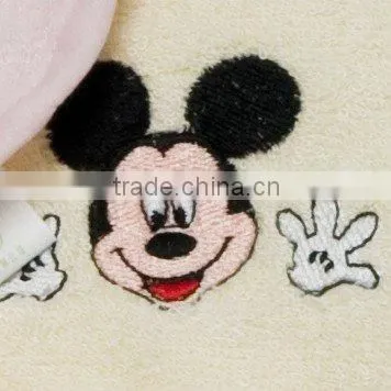 Soft Embroidered bamboo baby bib