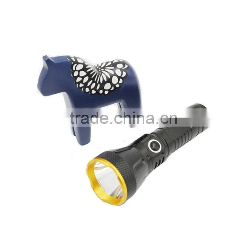 POPPAS F38 10W T6 LED 18650 Battery Bright Most Powerful Aluminium Rechargeable LED Flashlight Torch