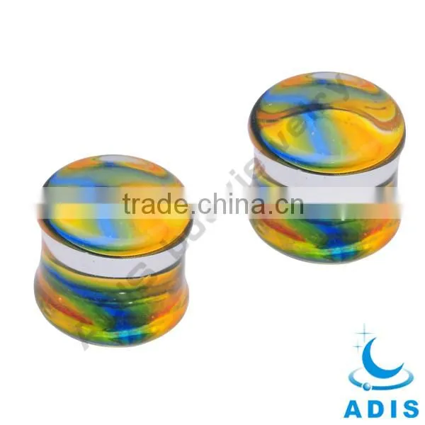 new fashion pyrex glass ear piercing