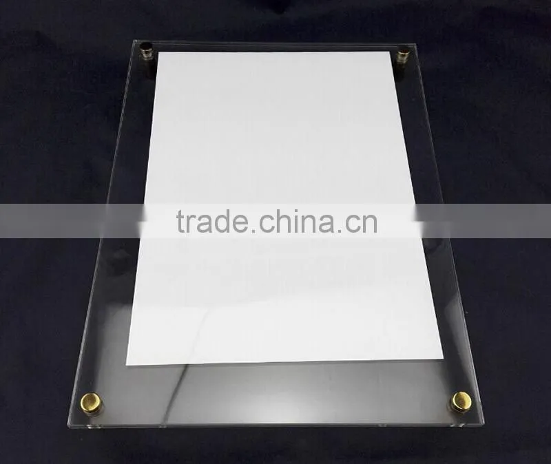 wall mounted plexiglass photo frames for promotional souvenir gift