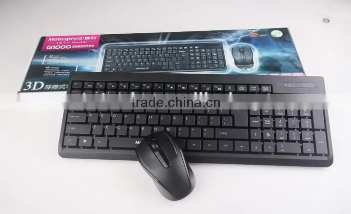 3D embossed mini wireless laptop keyboard mouse