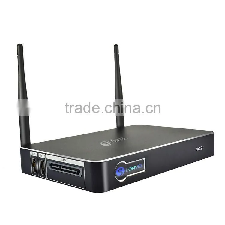 Aluminum case 4K Android 4.4 Realtek 1195 chipset Quad Core TV box for SS902