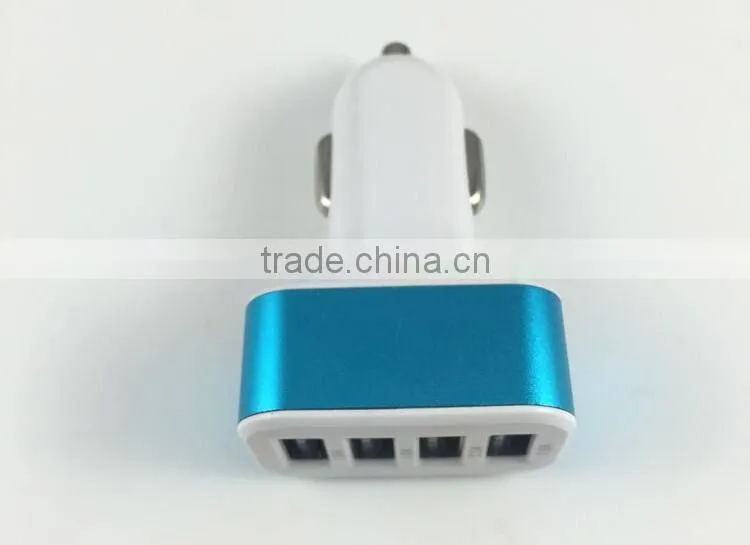Shenzhen Factory New Design Wholesale 4 Port USB Car Charger