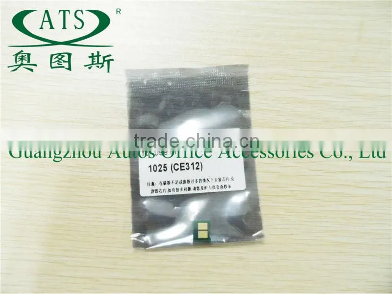 laser printer spare part color reset toner cartridge chip 1025 compatible for CE310A CE311A CE312A CE313A