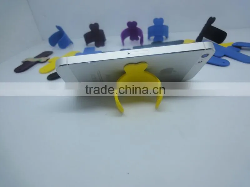 durable 3M sticker one touch silicone mobile stand