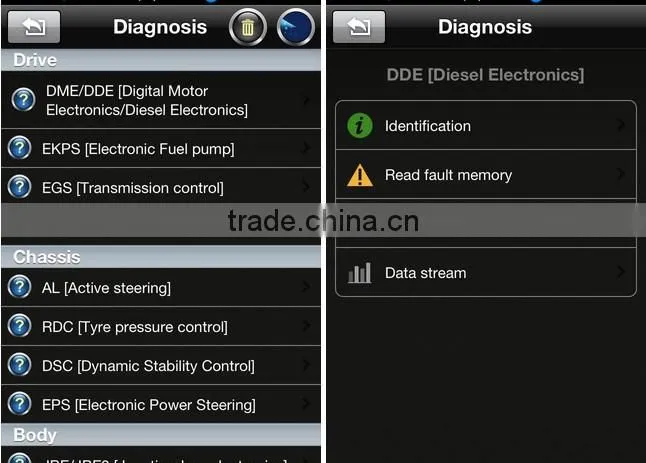 iOBD2 Diagnostic Tool for Iphone By Bluetooth for BMW