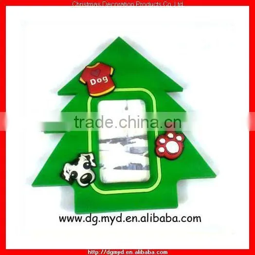Christmas Tree Soft PVC photo frame for Christmas day 2014 (MYD-PF1417)