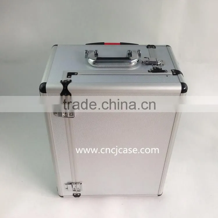 Durable aluminum trolley tool case