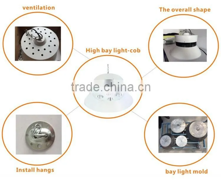 energy saving aluminum 50w 100w 150w dimmable led industrial high bay lighting