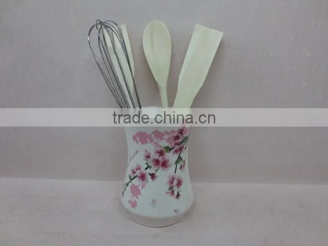 Flower Decal Ceramic Mug for Home/ Restaurant/Office