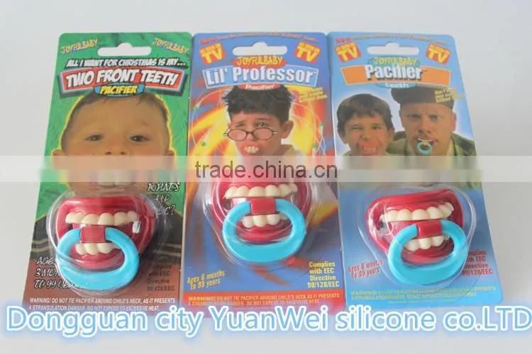 Baby silicone pacifier, funny pacifier