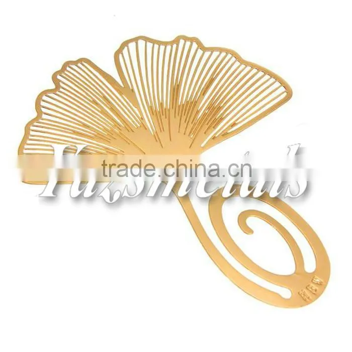 hollow gold Circular sector bookmark craft bookmark