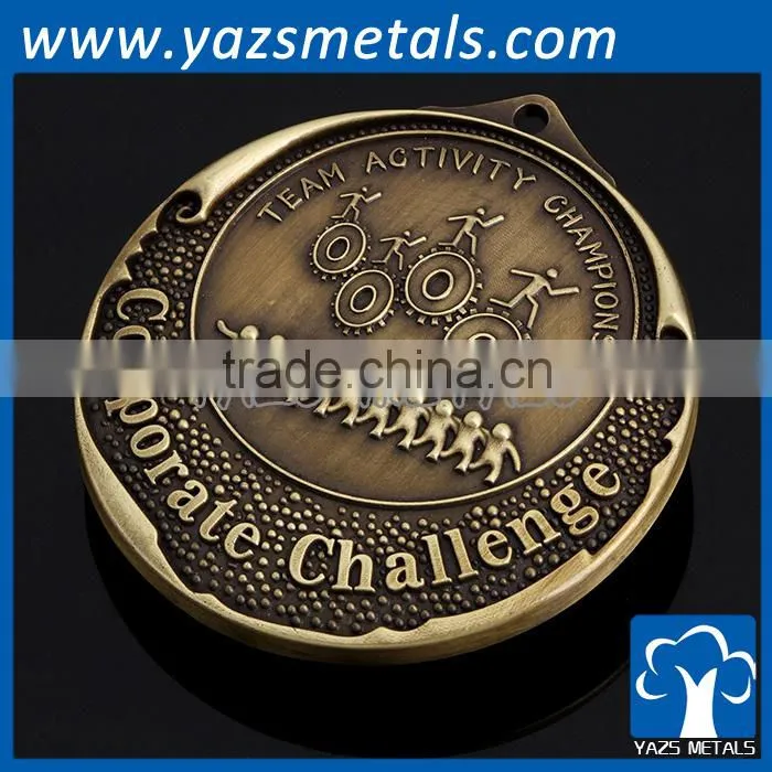 manufacturer antique brass souvenir geocache coin medal