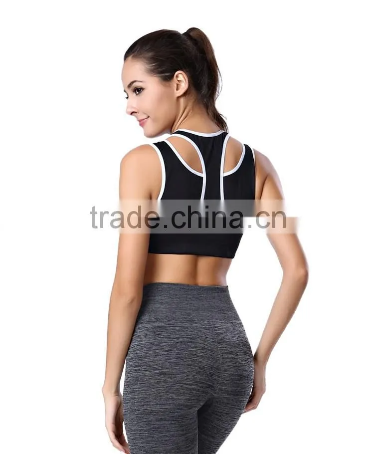 Women sport bra ,fitness running quick dry bra, female yoga fake two sport bra WA20